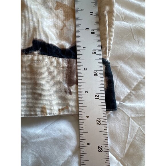 Vtg Bit & Bridle Ladies L Corduroy Shirt Horse Print Button-Up Western Ranch - Picture 5 of 9